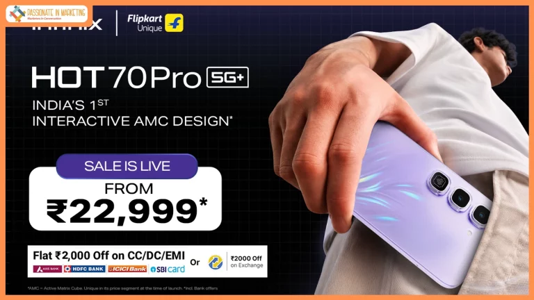 Infinix HOT 70 Pro Goes on Sale Today Starting at ₹22,999 with India’s 1st Active Matrix Cube & Dynamic Shine Design