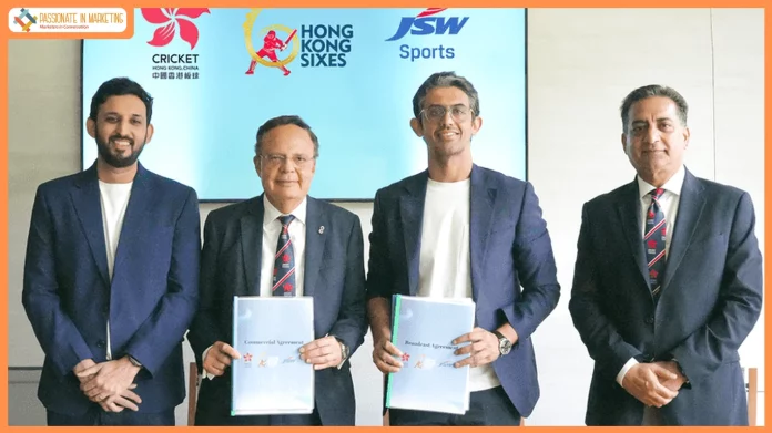 JSW Sports Partners with Cricket Hong Kong, China as Exclusive Commercial Partner for Hong Kong Sixes