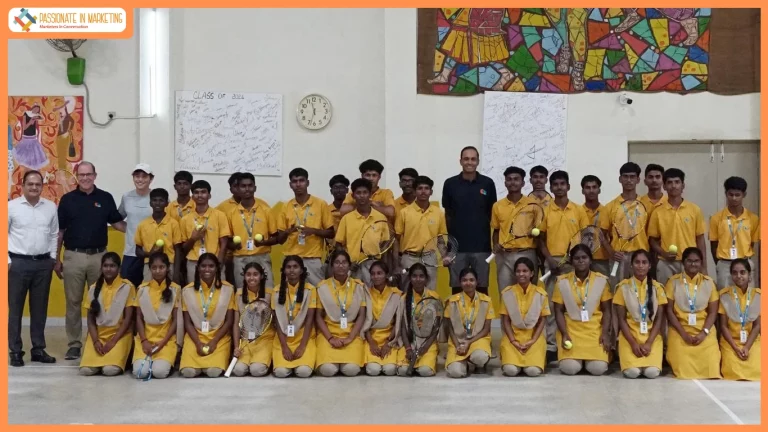 Olympic Medalist Rajeev Ram Hosts Tennis Masterclass for Students at Christel House India
