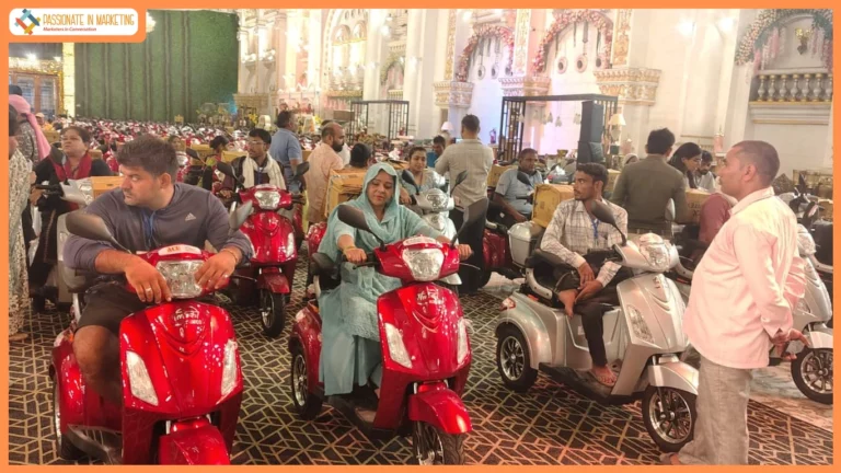 ACE Distributed 50 Electric Scooters to Divyangjan in Faridabad