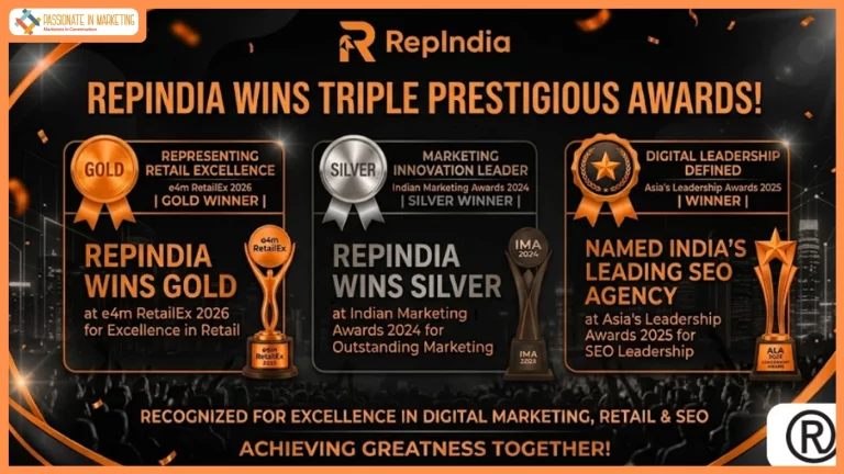 RepIndia Named as India’s Leading SEO Agency at Asia’s Leadership Awards, Wins Gold at e4m RetailEx, Silver at Indian Marketing Awards