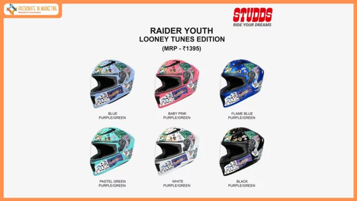 STUDDS Launches Raider Youth Looney Tunes Edition, Bringing Iconic Characters to Its Full-Face Youth Helmet Range