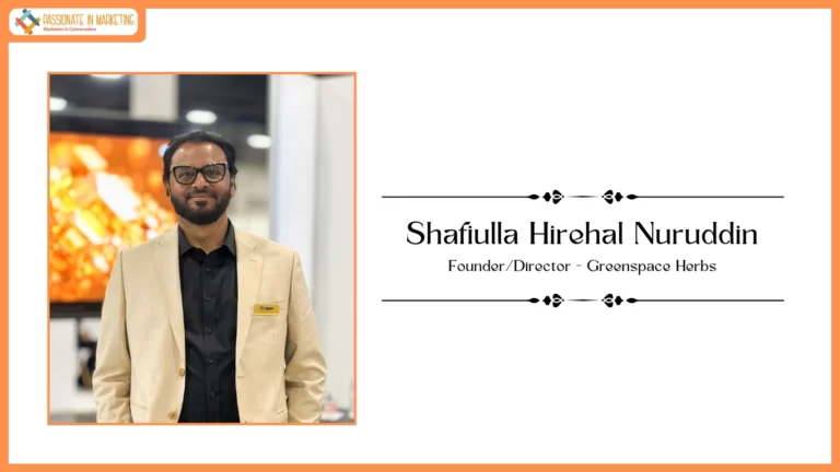 Shafiulla Hirehal Nuruddin, Founder/Director of Greenspace Herbs
