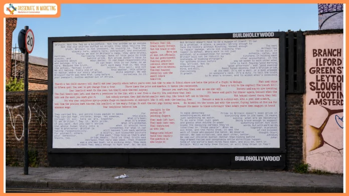 The Broken Britain billboard returns, but this time offering hope for the future