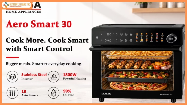 INALSA Launches Aero Smart 30 Air Fryer Oven with Automated 18-in-1 Dual-Stage Culinary Tech