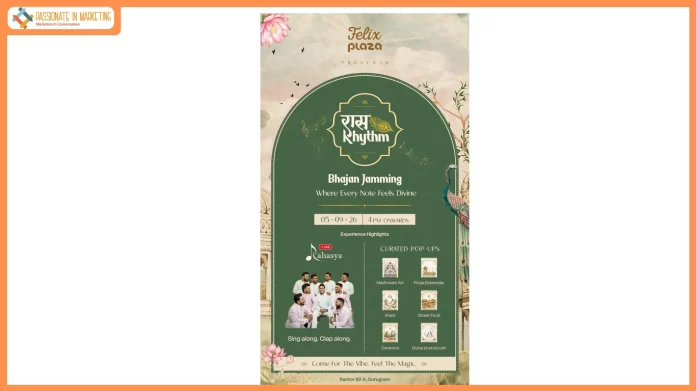 Felix Plaza to Bring Gurugram Together for an Evening of Devotion with Raas Rhythm on September 5