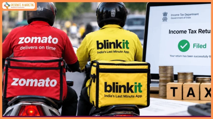 Zomato and Blinkit facilitate ₹33.6 crore in income tax refunds as over 2.10 lakh delivery partners file ITR for FY25-26