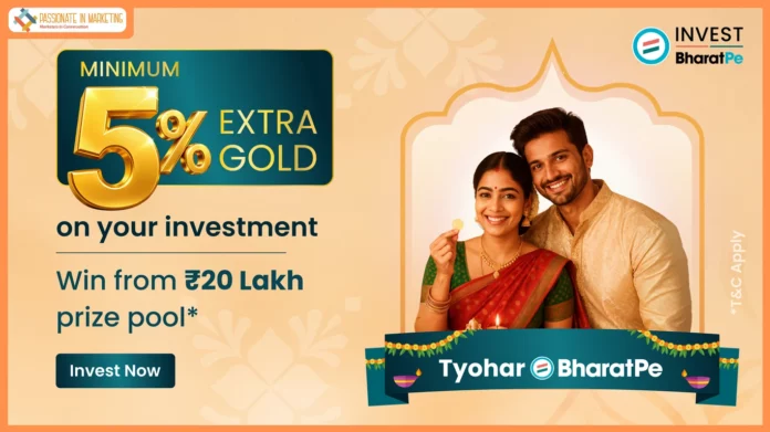 BharatPe Launches ‘Tyohar BharatPe Gold Offer’ with 5% Extra Digital Gold and a ₹20 Lakh Prize Pool