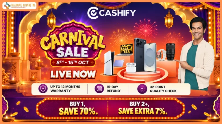 Cashify Carnival Sale live from October 8-15, with iPhone 17 from ₹66,199, iPhone 15 from ₹42,199 and Samsung Galaxy S25 Ultra 5G from ₹67,199