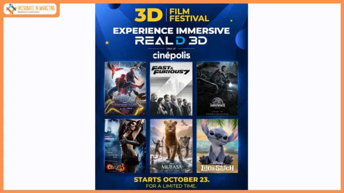 Cinépolis India and RealD Launch a 3D Film Festival Across 18 Cities, with Tickets at ₹150