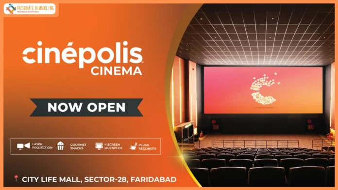 Cinépolis India launches its second cinema in Faridabad with a new multiplex at Amolik's City Life Mall