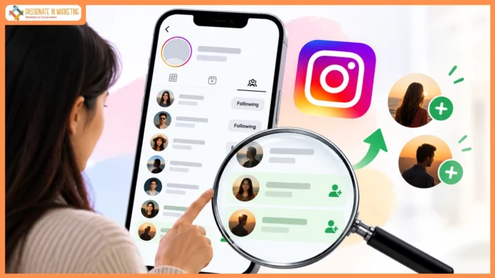 How to See New Accounts Added to a Public Instagram Following List