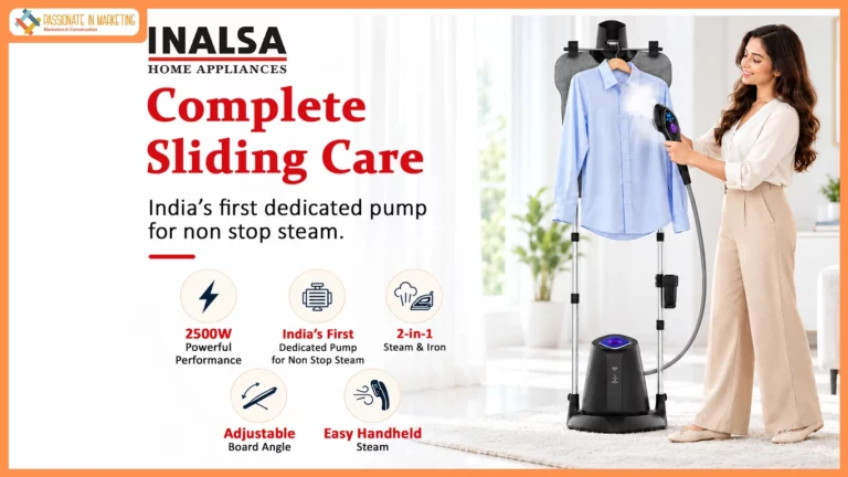 INALSA Launches Complete Sliding Care, India’s First 2-in-1 Standing Garment Steamer and Iron