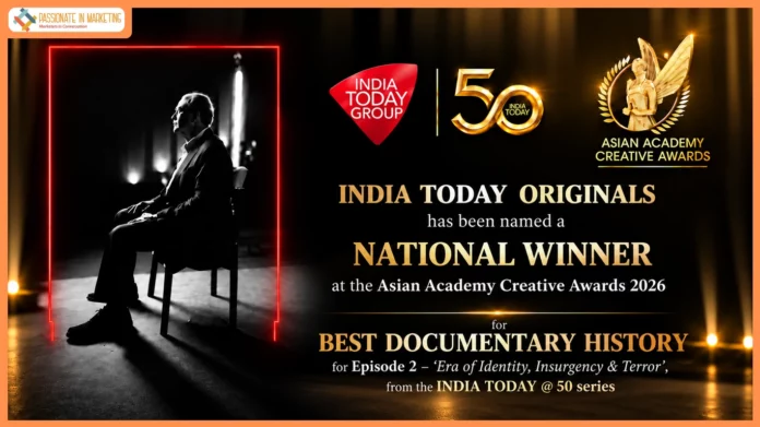 India Today Originals Earn International Recognition at Asian Academy Creative Awards 2026