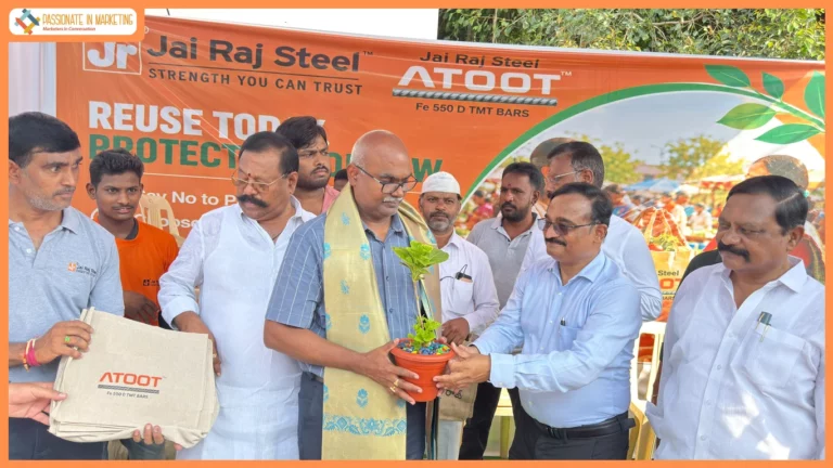 Jai Raj Ispat distributes 3,000 reusable jute bags in Kurnool to promote sustainable alternatives to single-use plastic.