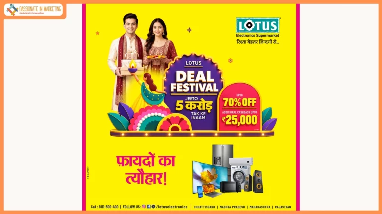 Lotus Electronics’ ‘Faaydo Ka Tyohar’ Deal Festival – Navratri, Dussehra to Diwali Turns Every Celebration into a Win with Prizes Worth ₹5 Crore