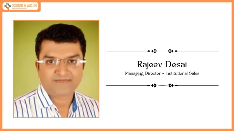 Pantomath Group Appoints Rajeev Desai as Managing Director – Institutional Sales