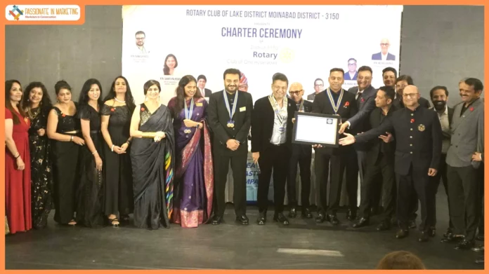 Rotary Club of One Hyderabad Chartered; it becomes the World’s Second 100% Paul Harris Society Club on Charter Day