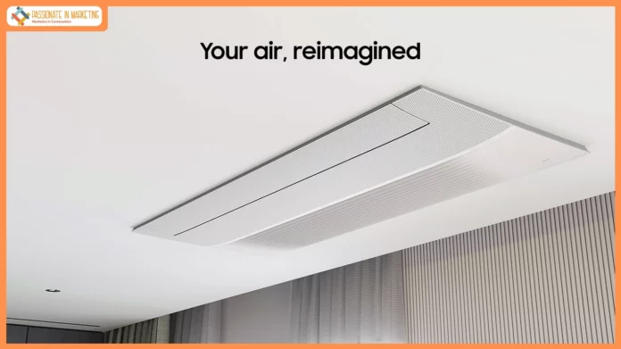 Samsung, Infinite One-Way Cassette AC, WindFree Cooling, Ambient Edge Lighting, SmartThings, AI Cooling, commercial AC, VRF AC, premium air conditioning