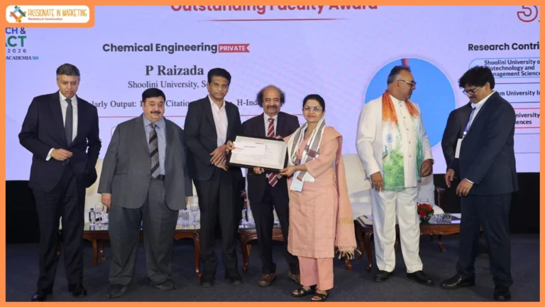 Shoolini University Faculty among ‘Most Outstanding Researcher’ in India’s Chemical Engineering field