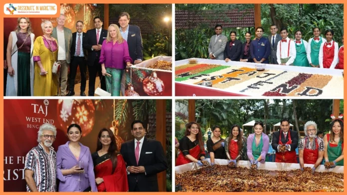 Taj West End, Bengaluru Ushers in the Festive Season with its Signature Cake Mixing Ceremony