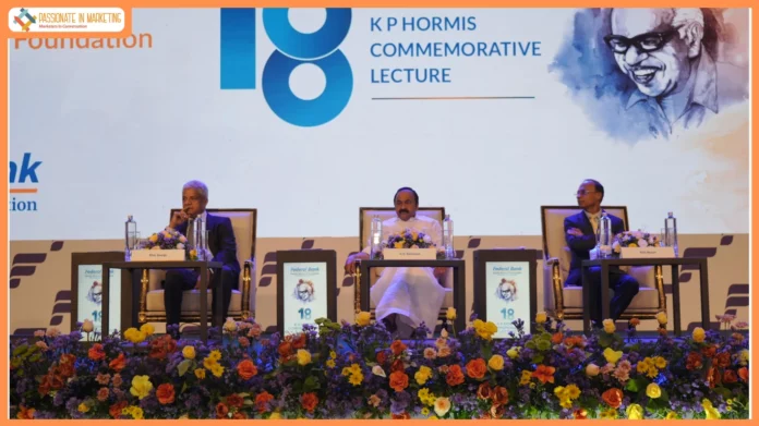 V D Satheesan Delivers 18th K P Hormis Memorial Lecture Hosted by Federal Bank