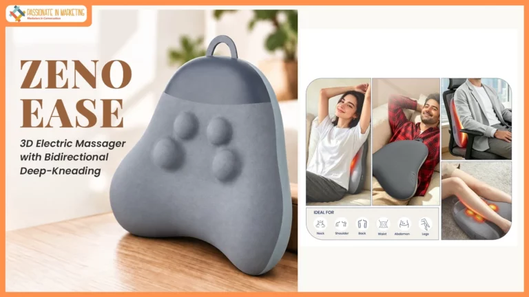 Portronics Launches Zeno Ease Rechargeable Massager with 3D Deep Kneading and Soothing Heat Therapy