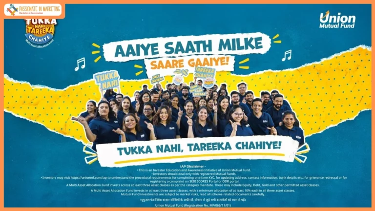 ‘Tukka Nahi, Tareeka Chahiye’ now has a tune: Union Mutual Fund adds a jingle to its investor awareness campaign