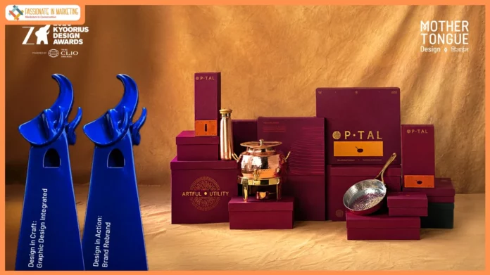 Mother Tongue Design Wins Two Blue Elephants at the 2026 Kyoorius Design Awards for P•TAL's Rebrand