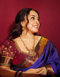 Pearle Maaney’s Traditional Gold Jewellery for Kalyan Navaratri