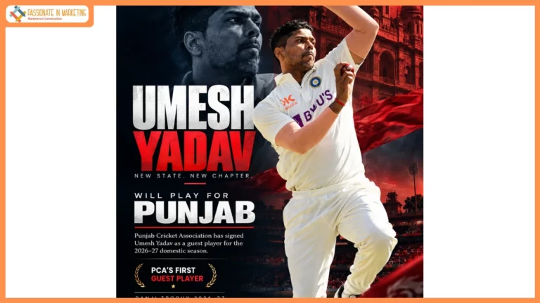 Umesh Yadav Joins Punjab Cricket Association for the 2026–27 Domestic Season