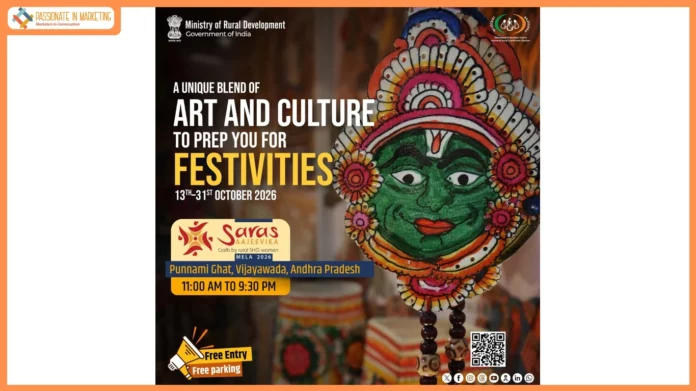 Ministry of Rural Development Brings National SARAS Mela 2026 to Vijayawada for the First Time outside Delhi-NCR, in Collaboration with Andhra Pradesh Government